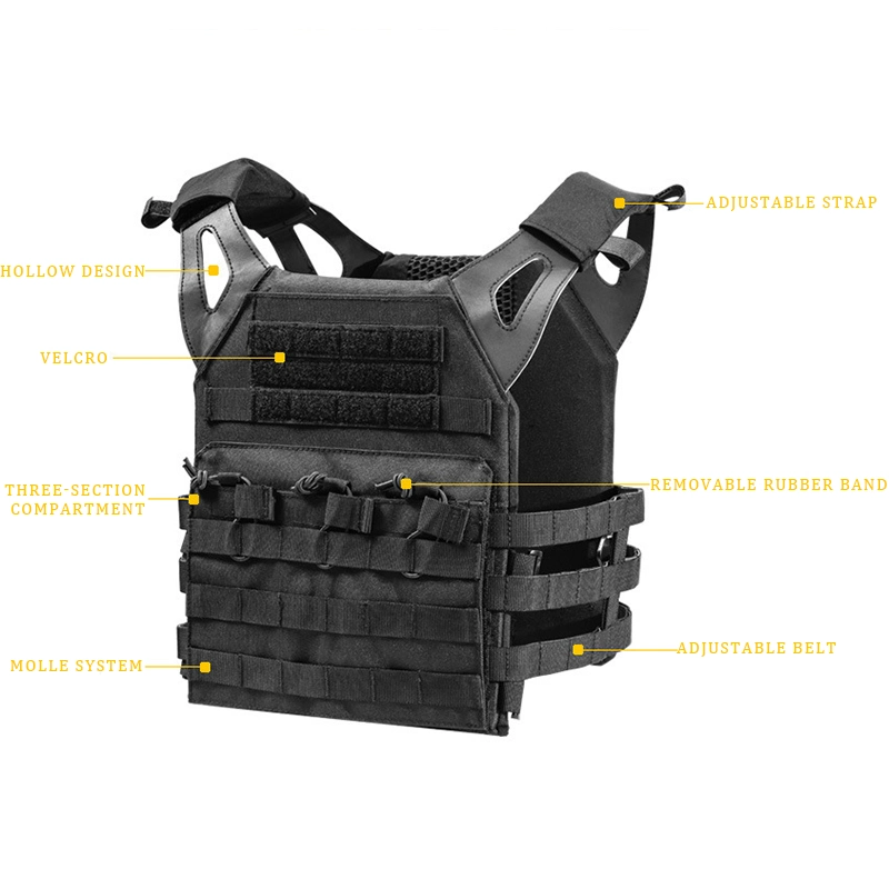 Fashion Waterproof Army Style Vest Swat Tactical Plate Carrier Combat Training Military Style Vest Funda Chaleco Men Vests