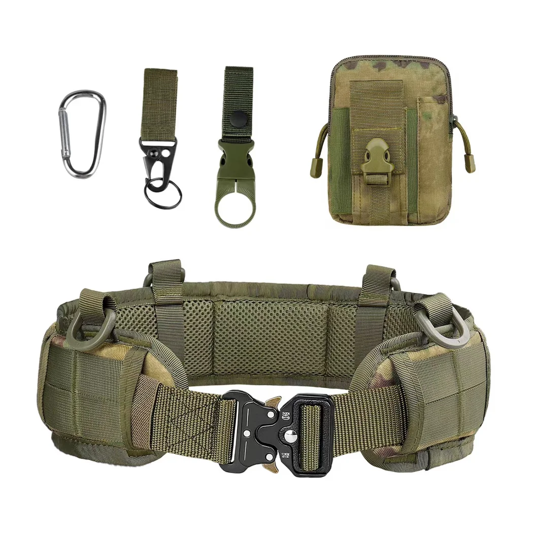 Yuemai New Tactical Belt Set Accessories Package with Mountaineering Buckle Belt Waist Seal Molle Portable Waist Bag