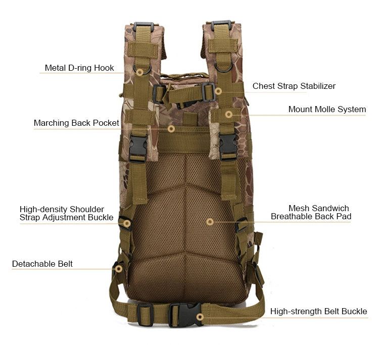 Antarctica Hunting Bag Waterproof Utility Bag Custom Camouflage Tactical Backpack