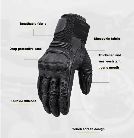 High Quality Tactical Anti-Slip Glove Riding Sports Fitness Racing Glove Motor Gloves