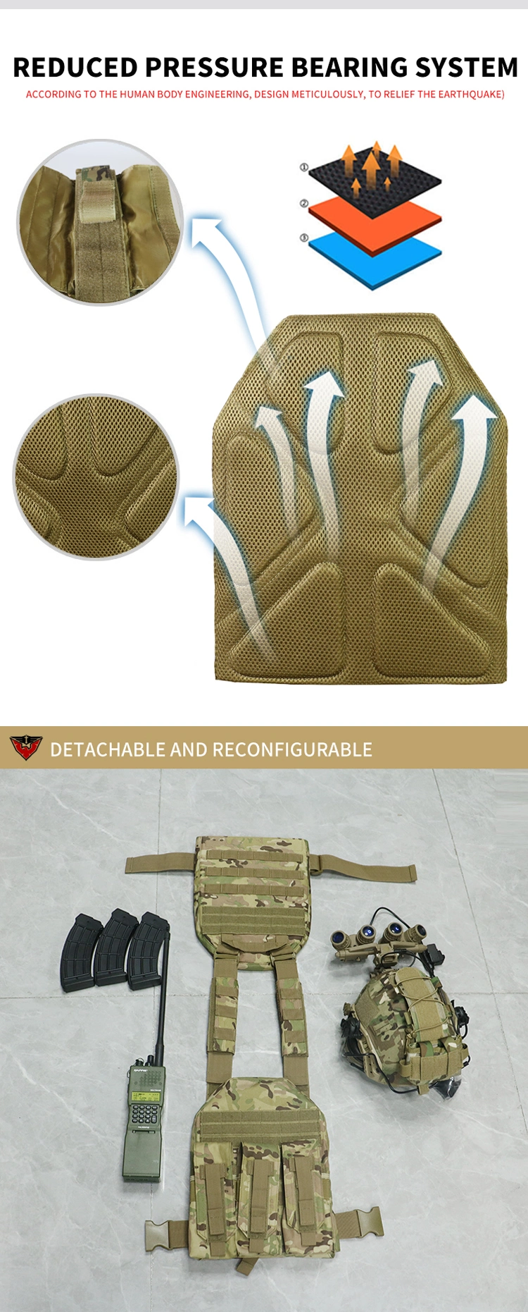 Jpc Tactical Vest Lightweight Training Molle Outdoor Combat Plate Carrier Huting Tactical Vest