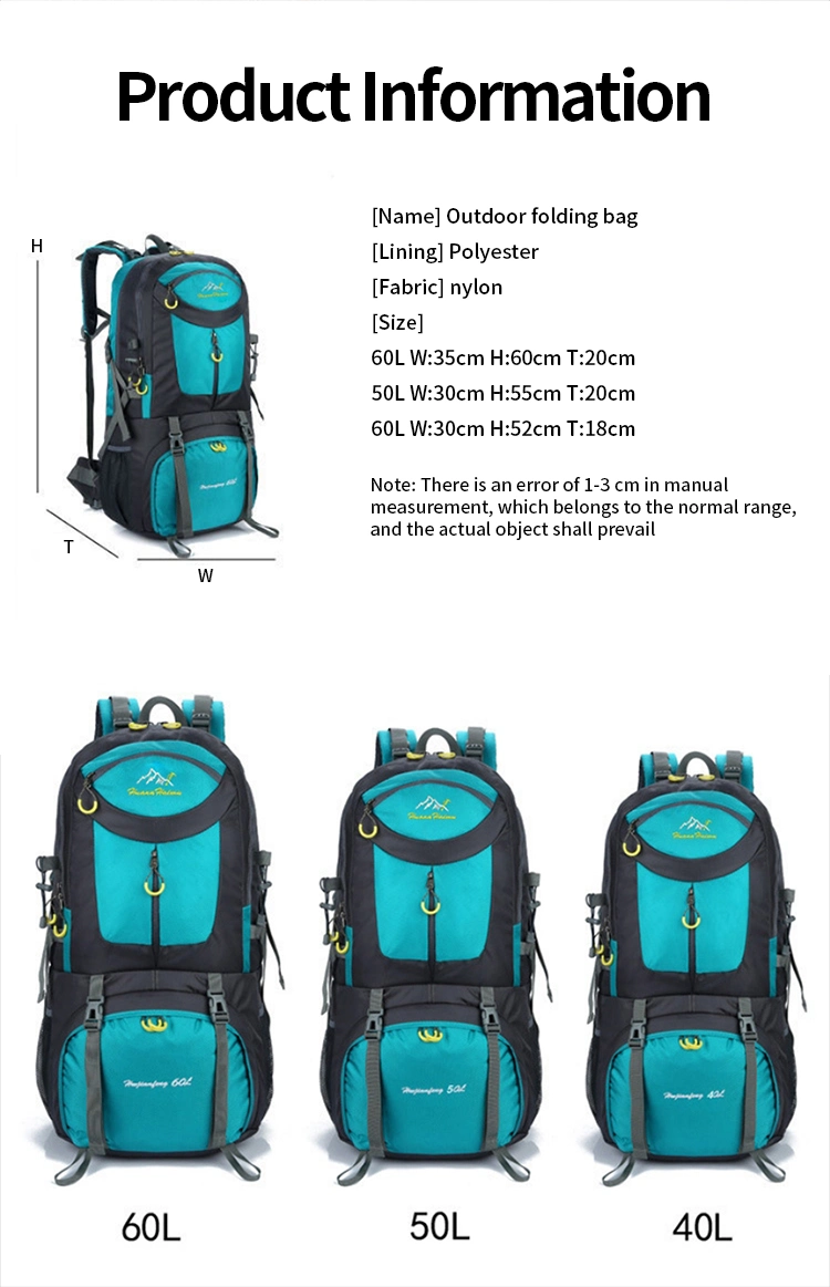 Men Women Outdoor Fishing Bags Waterproof Travel Trekking Backpack Climbing Hiking Camping Rucksack Tactical Sports Bags