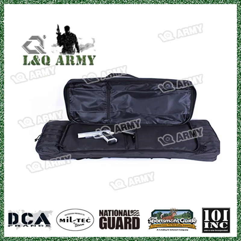 Sac de pistolet rembourré en PVC double carabine militaire 36