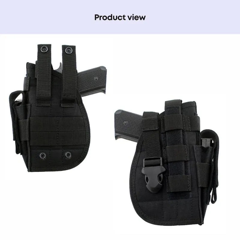 Étui de taille tactique en cuir avancé pour pistolet universel