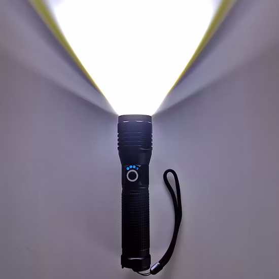 Yichen 1200 Lumen Rechargeable Zoomable Tactique LED Lampe de Poche Portable Guardian Torche