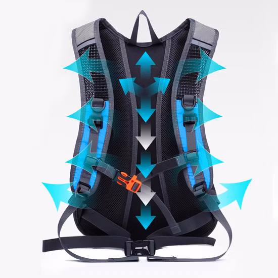 Sac de poitrine tactique réfléchissant avec plusieurs poches pour la course de nuit Cyclisme Marche Trekking Jogging Escalade Wbb13165